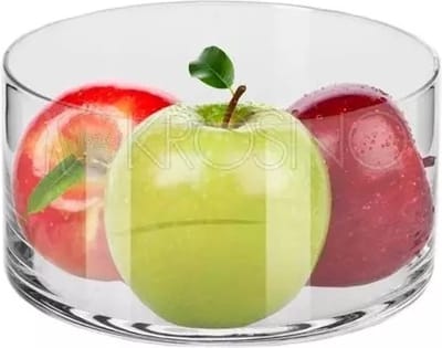 Krosno Glazen Schaal Rond Fruitschaal 19 CM Glamour Handgemaakt