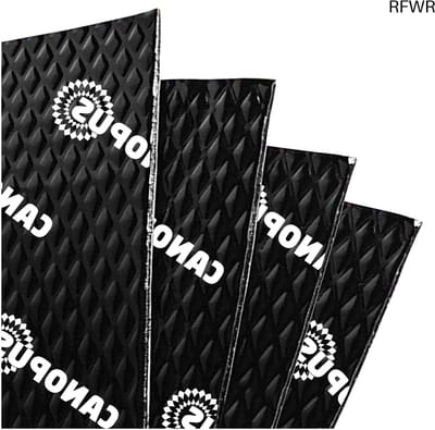 RFWR® Zelskleefende Geluidsisolerende Mat van Butyl voor Auto, Kofferbak, Deur en Vloer - Professionele Kwaliteit, 9 Vellen, 2 mm