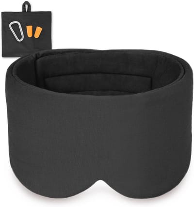 Slaapmasker 100% Modal Katoen - Extra Groot en Ultrazacht Nachtmasker voor Comfortabele Slaap