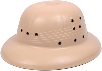 Pith Helm - Safari Hoed - Outdoor Avontuur - Robuuste Kunststof - 58-60cm Hoofdomtrek