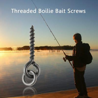 100 Stuks Geschroefde Boilie Haken voor Karper Hair Rigs Haken Karper Vissen Terminal Tackle zwart