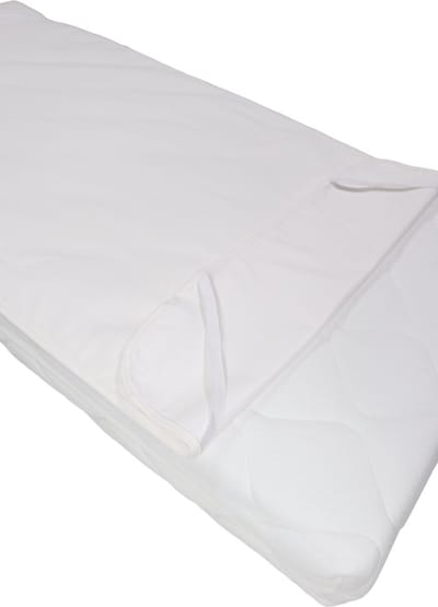 MamaLoes Wit Jersey 60x120 cm Waterproof Matrasbeschermer met Elastieken