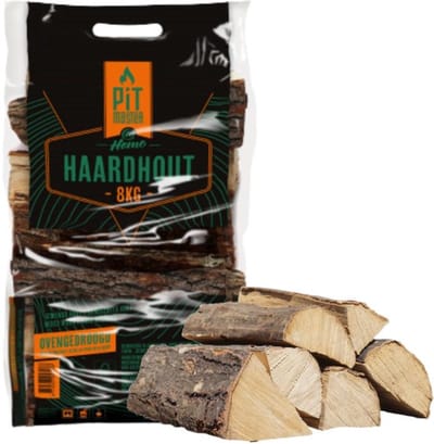 Pitmaster - Haardhout - 8 Kilo - Gedroogd - Brandhout - Openhaard Hout - Kampvuur Hout - Ovengedroogd - Gemengd Hout