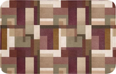Badmat 80x50 cm - Antislip - Modern - Geometrie - Kleurrijk - Badmatten voor badkamer - Badkamermat - Douchemat - Badkamer mat