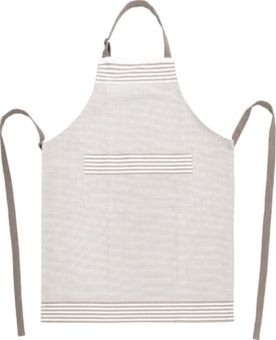 Tiseco - Keukenschort XL-LINES - Katoen - Extra lang - 70x90 cm, beige