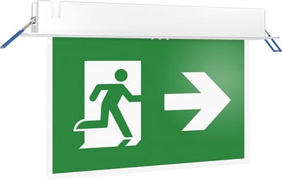 LED Noodverlichting - Brinton - Inbouw - 2W - 25 Meter - Inclusief Pictogrammen