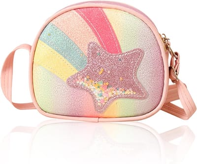 Schoudertas voor Meisjes, Kleine Handtassen, Kindertassen met Verstelbare Schouderband, Schattige Crossbody Tas voor Kinderen van 3-10 Jaar, Perfect voor Dagelijks Gebruik en Uitjes