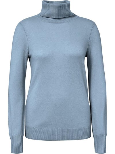 Coltrui 100% kasjmier lange mouwen Van Peter Hahn blauw