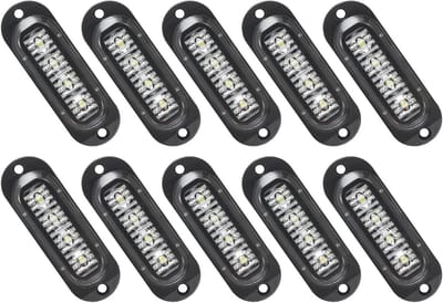 Zijmarkeringslampen LED - Aanhanger Verlichting - Veilig Rijden - IP65 Waterdicht - 10 Stuks - Wit