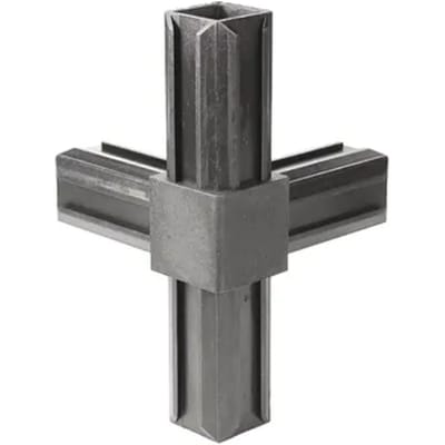 Alberts Buisverbinder T-stuk - Xd - T-vorm 90 Graden - Polyamide - Zwart - 20x20mm