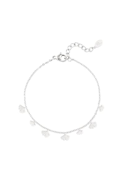 Klassieke armband met schelp bedels - Zilver - Verkleurt niet - Roestvrij staal - Goudlief.nl