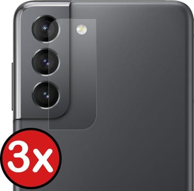 Camera Lens Protector - 3 Stuks - Geschikt voor Samsung Galaxy S21 - Camera Screenprotector - Beschermglas - Gehard Glas - Tempered Glass - Screen Protector