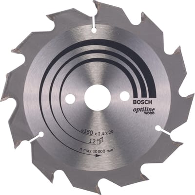 Bosch RUNDSAVKL OPTILINE Ø150X2.4X20/16MM 12T
