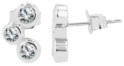 AKZENT Akzent Dames oorbellen "Hikaru" van 925 Sterlingzilver, gerhodineerd, duurzaam