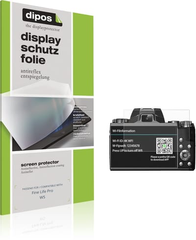 dipos – 4x Matte Beschermfolie geschikt voor Fine Life Pro W5 | Krasbestendige & antireflecterende Screenprotector Ultra-Thin