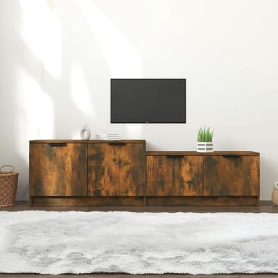 Tv-meubel - Mediabuffet - Media opbergen - Vier deuren - 1585 cm breed - Rookeiken