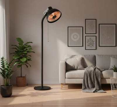 Terrasverwarmer – Altameubel ReadyHeat Pro 21000 | 2100W Carbon Infrarood Heater | Verstelbare Kanteling | 3 Warmtestanden | IP24 | Staande Buitenverwarming voor Terras, Tuin & Balkon | 58×49×43 cm