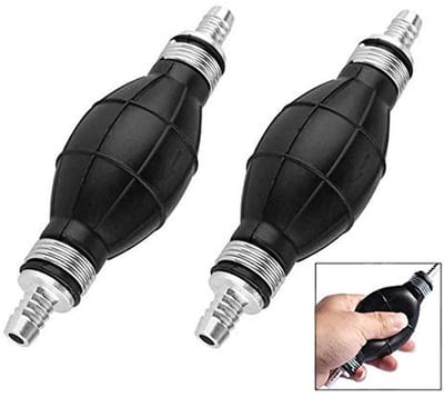 2 stuks handmatige brandstofpomp voor auto's, motoren en boten - 8 mm