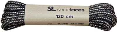 SL Bicolore Veters Voor Floris van Bommel Zwart Goud Metallic Uniseks - Zwart Goud - 120cm