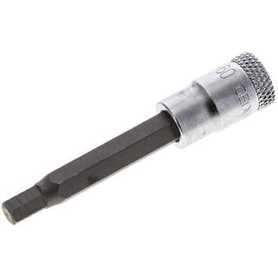 1/4" Gedore 60mm Dopsleutel- Schroevendraaier voor 5mm Binnenzeskant-Schroeven