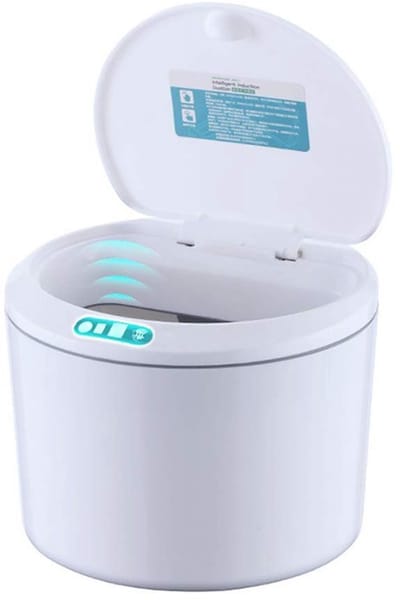 Dailygoody - Desktop Sensor Prullenbak - Touchless Automatische Mini Afvalmand - Compact en Stijlvol - Intelligente Elektrische Inductie Prullenbak - ...