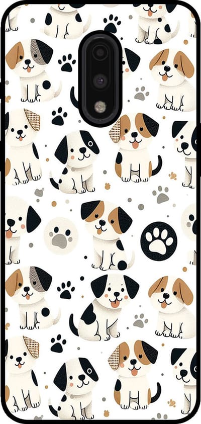 Smartphonica Telefoonhoesje Geschikt voor OnePlus 7 met honden opdruk - TPU backcover case dog design geschikt voor OnePlus 7