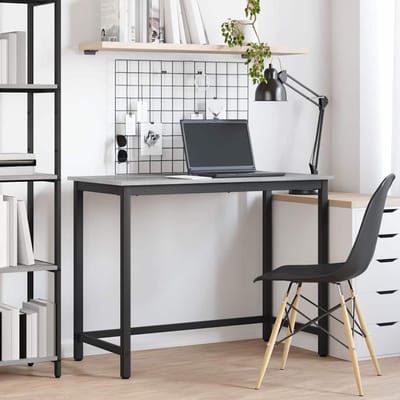 vidaXL - Tafel - Grijs - Sonoma - 80 - x - 50 - x - 76,5 - cm - Engineered - hout - en - staal