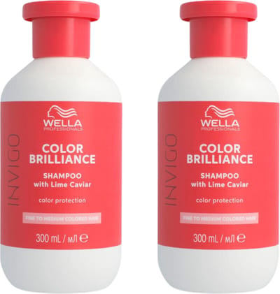 Wella Invigo Color Brilliance Shampoo Gekleurd & Fijn Haar 300ml - 2 Stuks - Voordeelverpakking