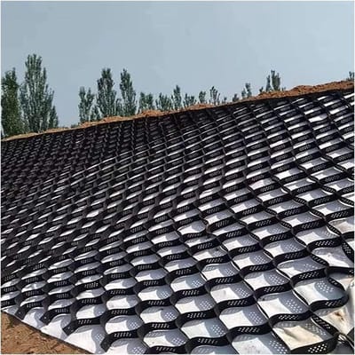 Grondrooster - Stabilisator rooster - Oprit aanleggen - Honingraatstructuur met gaten - 1 x 7 meter
