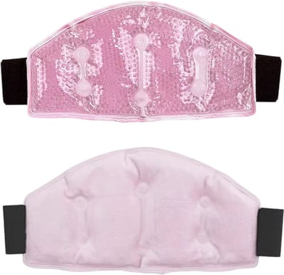 Herbruikbare Gelkorrel Nekband – Warmte-Koude Kompres voor Schouder, Nek en Taille – Pijnverlichting en Ontspanning – Magnetron en Koelkast - Roze