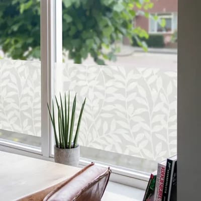 Transform Statische Raamfolie - Leaves Transparant - 45 X 150 Cm