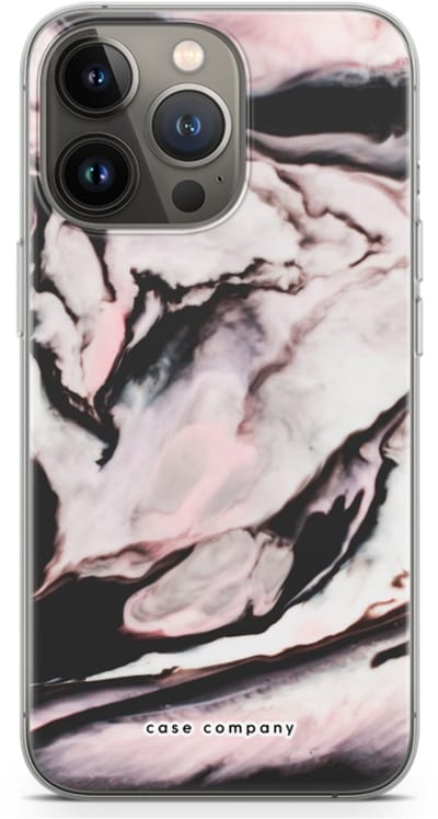 Case Company® - Hoesje geschikt voor iPhone 13 Pro hoesje - Roze stroom - Soft Cover Telefoonhoesje - Bescherming aan alle Kanten en Schermrand