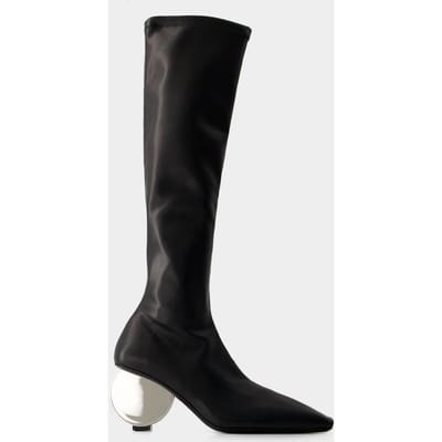 Circle Laarzen - Courreges - Synthetisch leer - Zwart