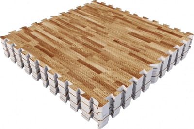 Gorilla Sports Vloermatten Lichte houtlook - 8 stuks - Bescherming - 8 stuks - 2,88 m2 - Puzzel mat