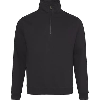 Just Hoods - 1/4 Zip Sweater - Jet Black maat L