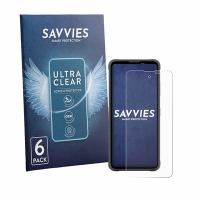 Savvies - Screenprotector voor Blackview Fort 5 - Folie Beschermfolie transparant 6 Stuks