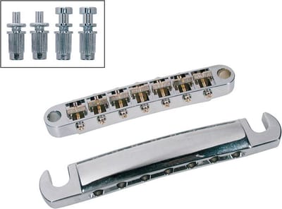 Gitaar brug-snaarstuk set Boston BT-167-C 7-snarig chroom