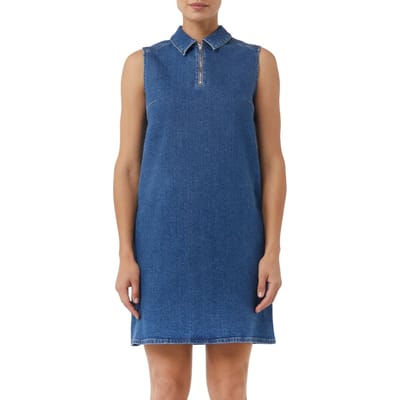 Comma Dresses Blue Denim Größe: 36 | Blusenkleider Outlet | Damen | Blau