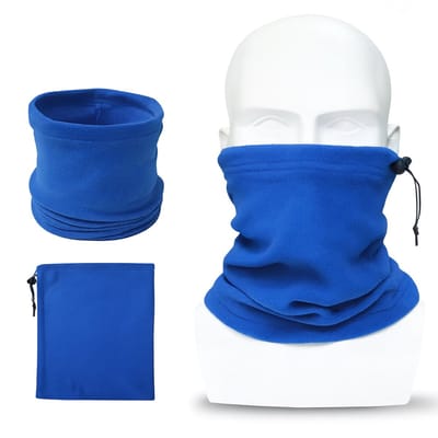 Afecto 1+1=2 bandana blauw | op vele manieren te gebruiken | fleece | zacht |