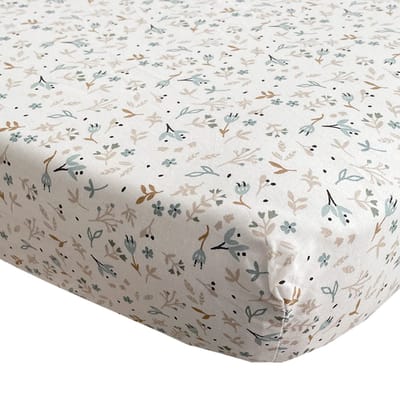 BINK Bedding Blossom – Hoeslaken – 100% Katoen – Bloemenprint – 40x80 cm