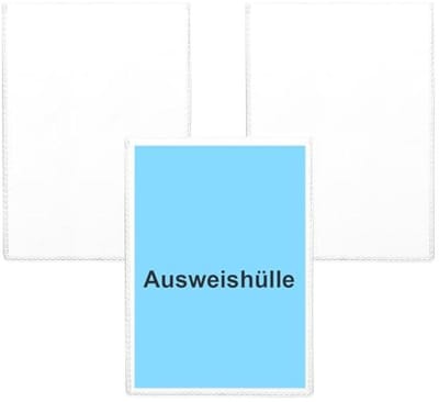 Set van 3 Transparante ID Kaartsleeves - A7 Formaat voor School en Dagelijks Gebruik