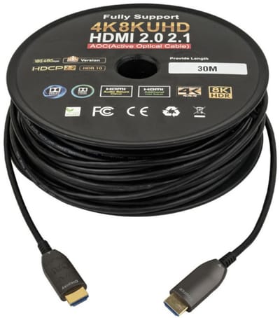DAP HDMI 2.1 AOC 8K glasvezelkabel 30m