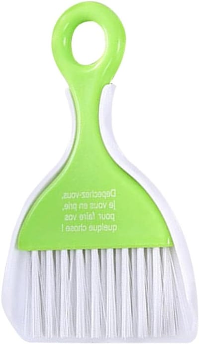 Kleine Veegborstel Set - Mini Bezem Stoffer - Bureau Schoonmaken - Duurzaam Materiaal - 65 Gram - Willekeurig