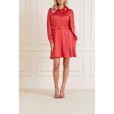 GUESS Marciano By  Monogram Dress Monogram Citrus Para Taglia: 36 | Abiti in T-Shirt Outlet | Donna
