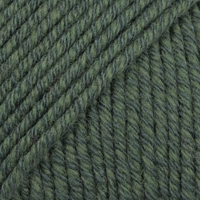 DROPS Cotton Merino Uni Colour - 22 donkergroen - Wol/Katoen Garen