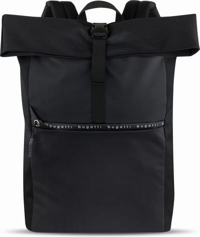 bugatti Rugzak met laptopvak Blanc DeLight Rolltop Backpack 15L Black Zwart