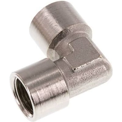 G 3/8'' Vernikkeld Messing L-Fitting 90graden 16 Bar [2 Stuks]