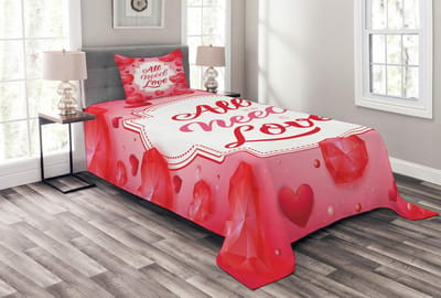 ABAKUHAUS Liefde – dekenset 170x220 | kussenhoes | lichtroze