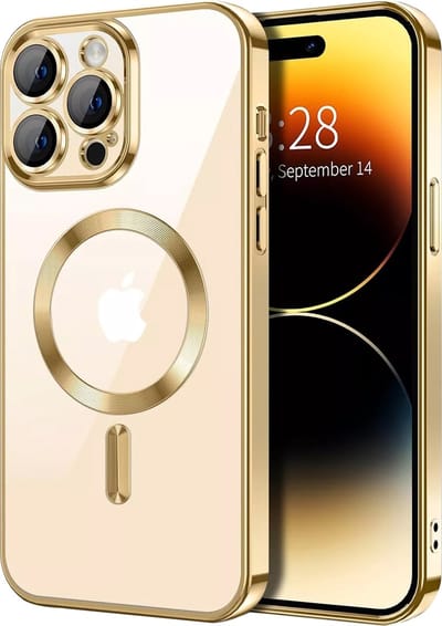 TG Techgrip - Hoesje Geschikt voor iPhone 11 Pro Magsafe Compatible Goud - Back Cover Hoesje met ingebouwde 9H HD camera glas bescherming - Goud Hoes Geschikt voor iPhone 11Pro