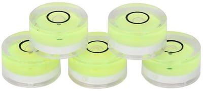 Set van 5 Mini Ronde Waterpas Bubbels van 15mm voor Nauwkeurige Metingen op Schalen en Instrumenten